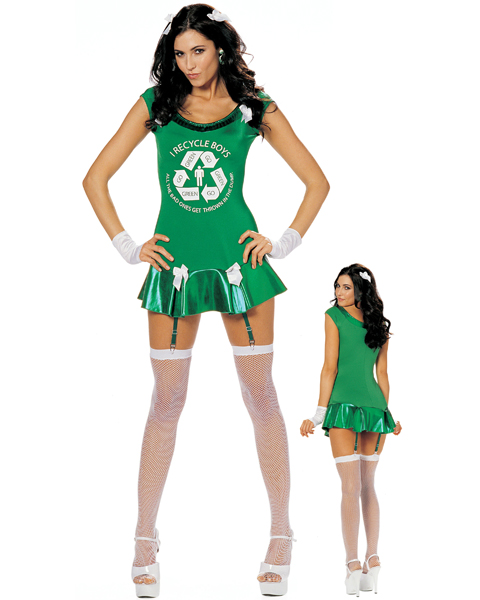 Adult Sexy Go Green Girl Costume