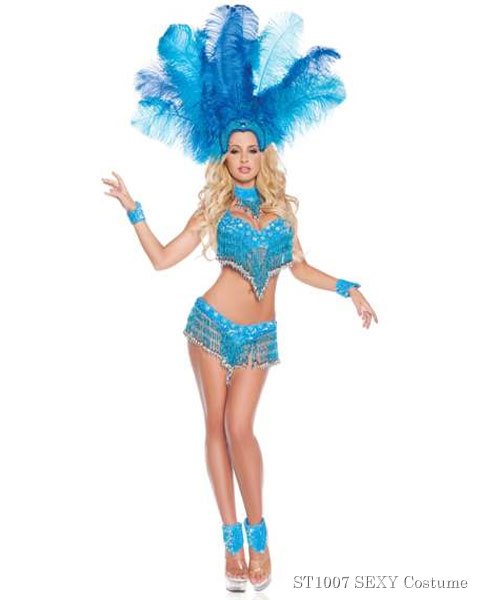 Deluxe Sexy Brazilian Show Girl Womens Costume - Click Image to Close