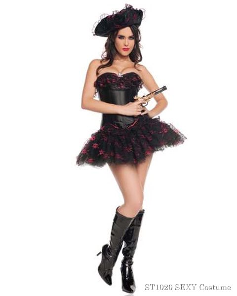 Sexy Seven Seas Pirate Womens Costume - Click Image to Close