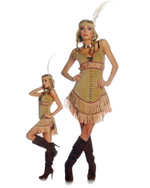 Adult 2-Piece Sassy Squaw - Click Image to Close