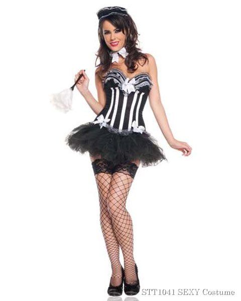 Deluxe Sexy Carousel Maid Womens Costume - Click Image to Close