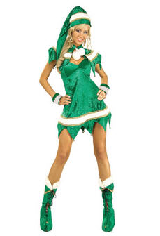 Green Elf Costume - Click Image to Close