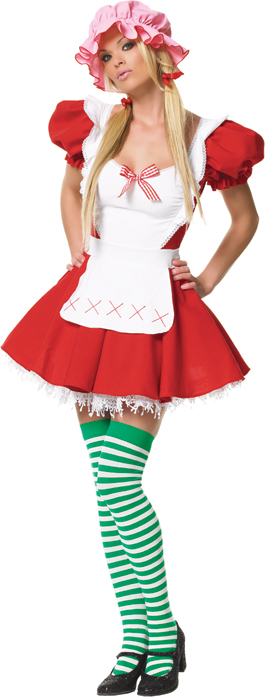 Country Girl Peasant Dress Adult Costume - Click Image to Close