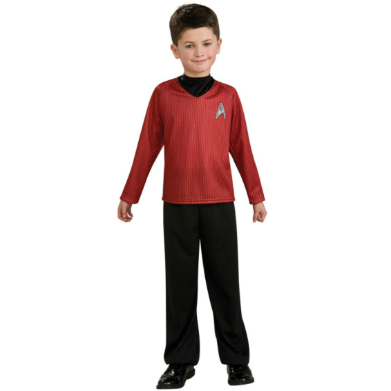 Star Trek Movie (Red) Shirt Child Costume - Click Image to Close