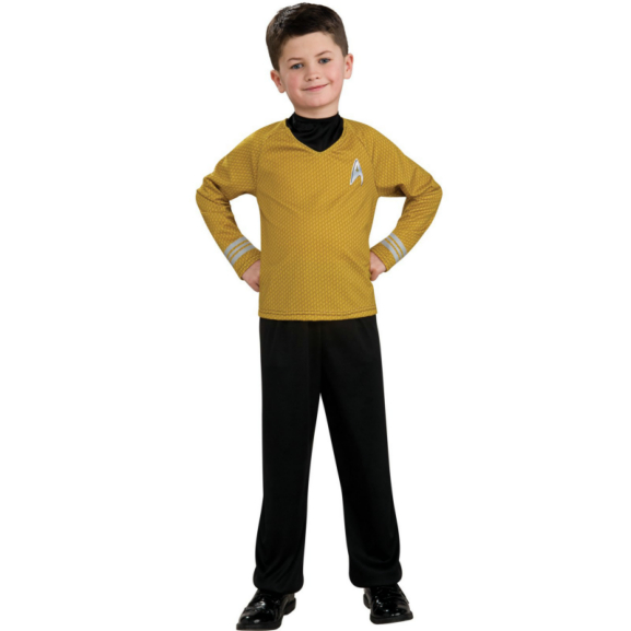 Star Trek Movie (Gold) Shirt Child Costume - Click Image to Close