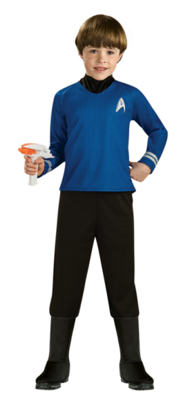 Star Trek Movie Deluxe (Blue) Shirt Child Costume - Click Image to Close