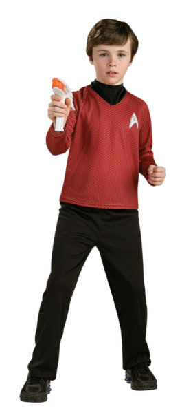 Star Trek Movie Deluxe (Red) Shirt Child Costume - Click Image to Close