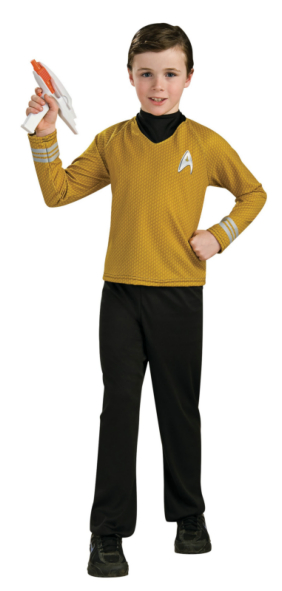 Star Trek Movie Deluxe (Gold) Shirt Child Costume - Click Image to Close