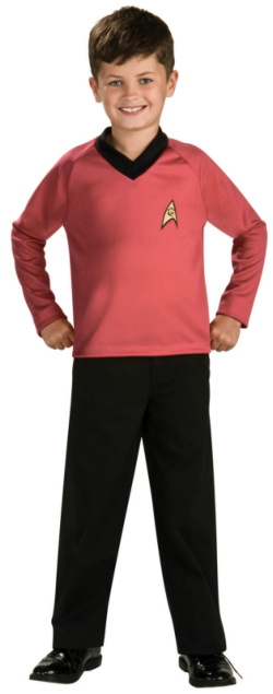 Star Trek Classic Red Child Costume - Click Image to Close