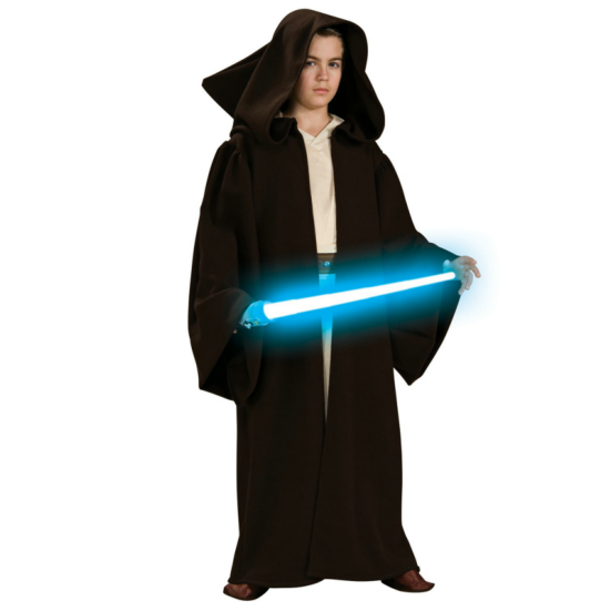 Star Wars Super Deluxe Jedi Robe Child Costume - Click Image to Close
