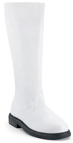 Adult White Costume Boots - Click Image to Close