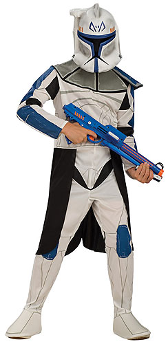 Kids Blue Clone Trooper Leader Rex Costume