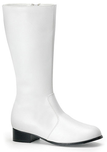 Kids White Costume Boots - Click Image to Close