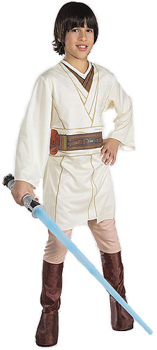 Large Child Obi Wan Kenobi Costume - Click Image to Close
