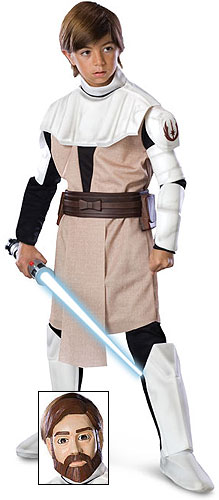 Kids Deluxe Obi Wan Kenobi Costume - Click Image to Close