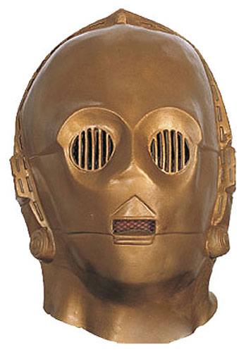 Deluxe Latex C3PO Mask - Click Image to Close