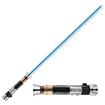 Obi Wan Kenobi FX Lightsaber w/Removable Blade - Click Image to Close