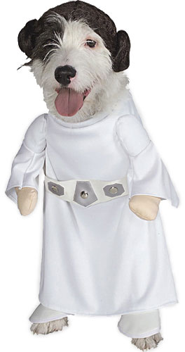 Princess Leia Dog Costume - Click Image to Close