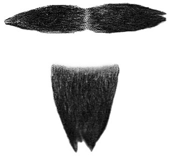 Munchkin Coroner Goatee & Mustache - Click Image to Close