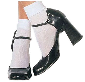 White Dorothy Socks - Click Image to Close