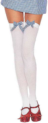 White Dorothy Stockings - Click Image to Close