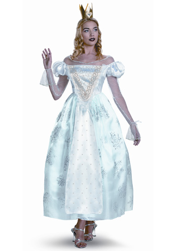 Womens White Queen Costume - Click Image to Close