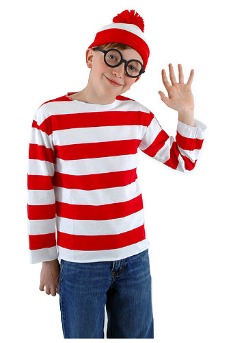 Kids Waldo Costume - Click Image to Close