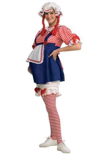 Maternity Rag Doll Costume - Click Image to Close