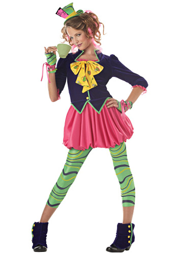 Tween Miss Mad Hatter Costume - Click Image to Close