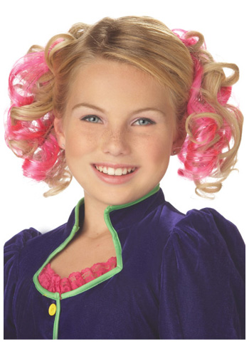 Pink Curly Hair Clips - Click Image to Close