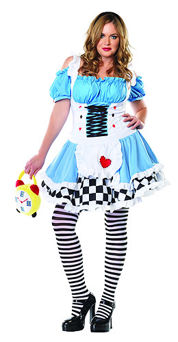 Plus Size Miss Wonderland Costume - Click Image to Close