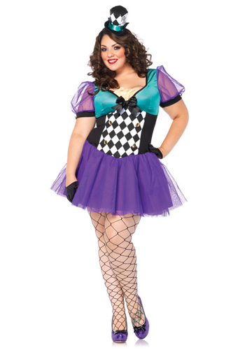 Plus Size Miss Mad Hatter Costume - Click Image to Close