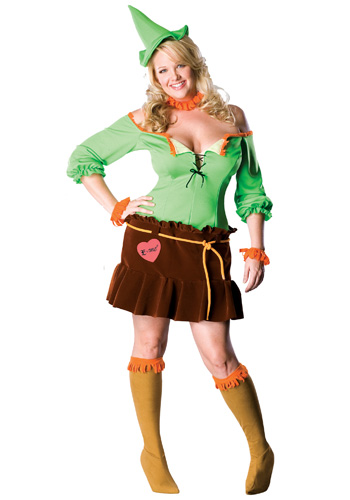 Plus Size Sexy Scarecrow Costume - Click Image to Close