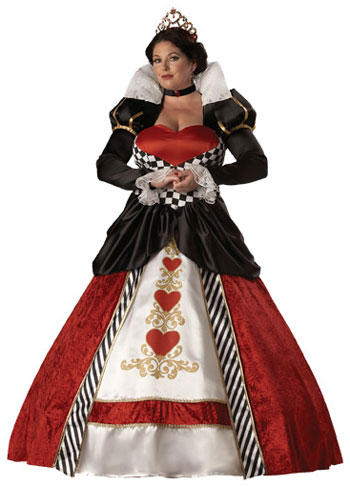 Adult Plus Size Queen of Hearts Costume - Click Image to Close