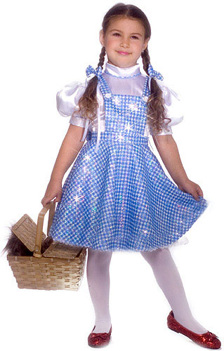 Kids Sequin Dorothy Costume - Click Image to Close