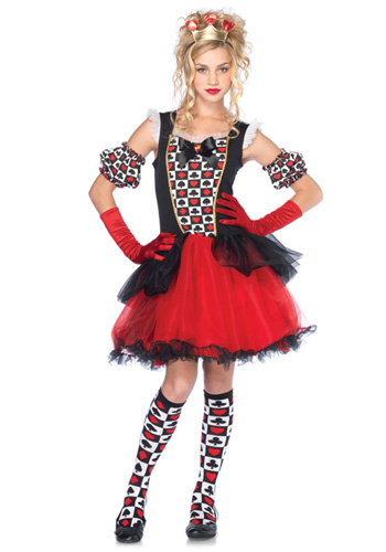 Teen Playing Card Queen Costume - Click Image to Close