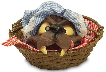 Wolf Head in Basket