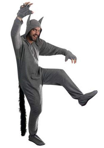 Grey Wolf Pajama Costume - Click Image to Close