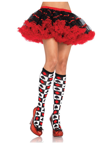 Wonderland Knee High Stockings - Click Image to Close