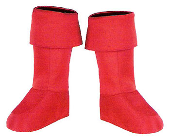 Kids Red Superhero Boot Covers - Click Image to Close