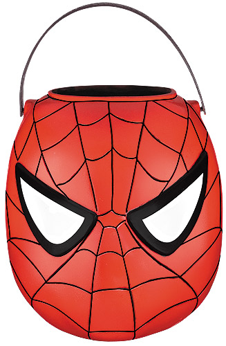 Folding Spiderman Treat Pail - Click Image to Close