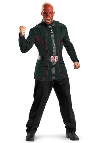 Deluxe Adult Red Skull Costume - Click Image to Close