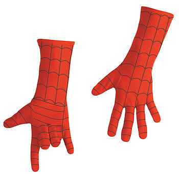 Adult Long Spiderman Gloves - Click Image to Close