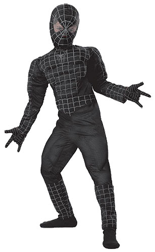 Kids Deluxe Black Spiderman 3 Costume - Click Image to Close