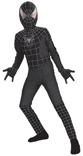 Kids Black Spiderman Costume