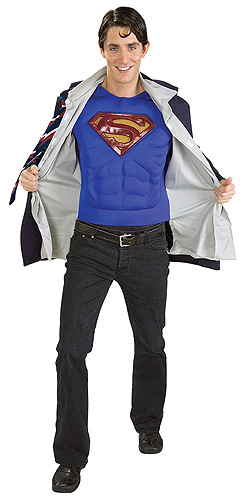 Adult Superman Clark Kent Costume - Click Image to Close