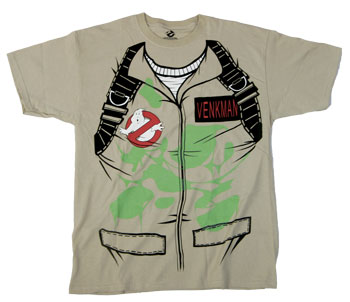 Adult Venkman Ghostbusters T-Shirt Costume - Click Image to Close