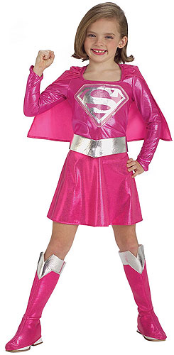 Child Pink Supergirl Costume