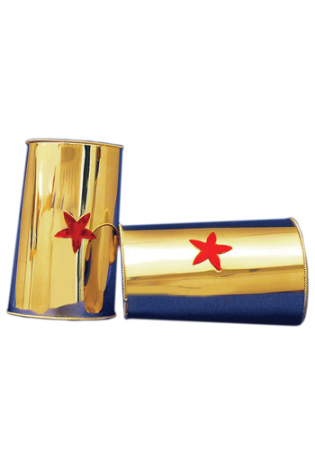 Red Star Gold Cuffs - Click Image to Close