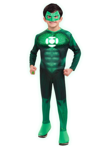 Kids Light Up Green Lantern Costume